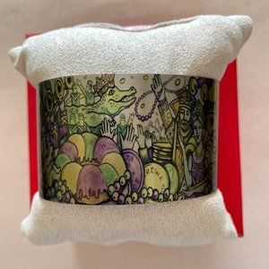 Tattooed Steel "Mardi Gras" cuff bracelet